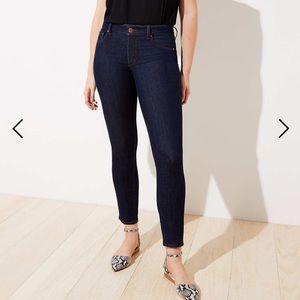 Curvy Skinny Jeans in Dark Rinse Wash